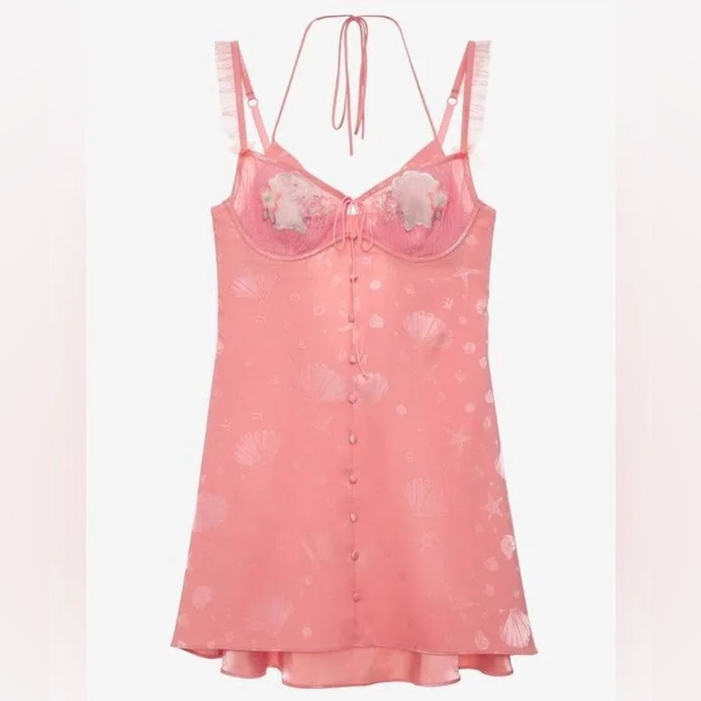 BNWT for love and lemons she sells sea shells slip dress XS